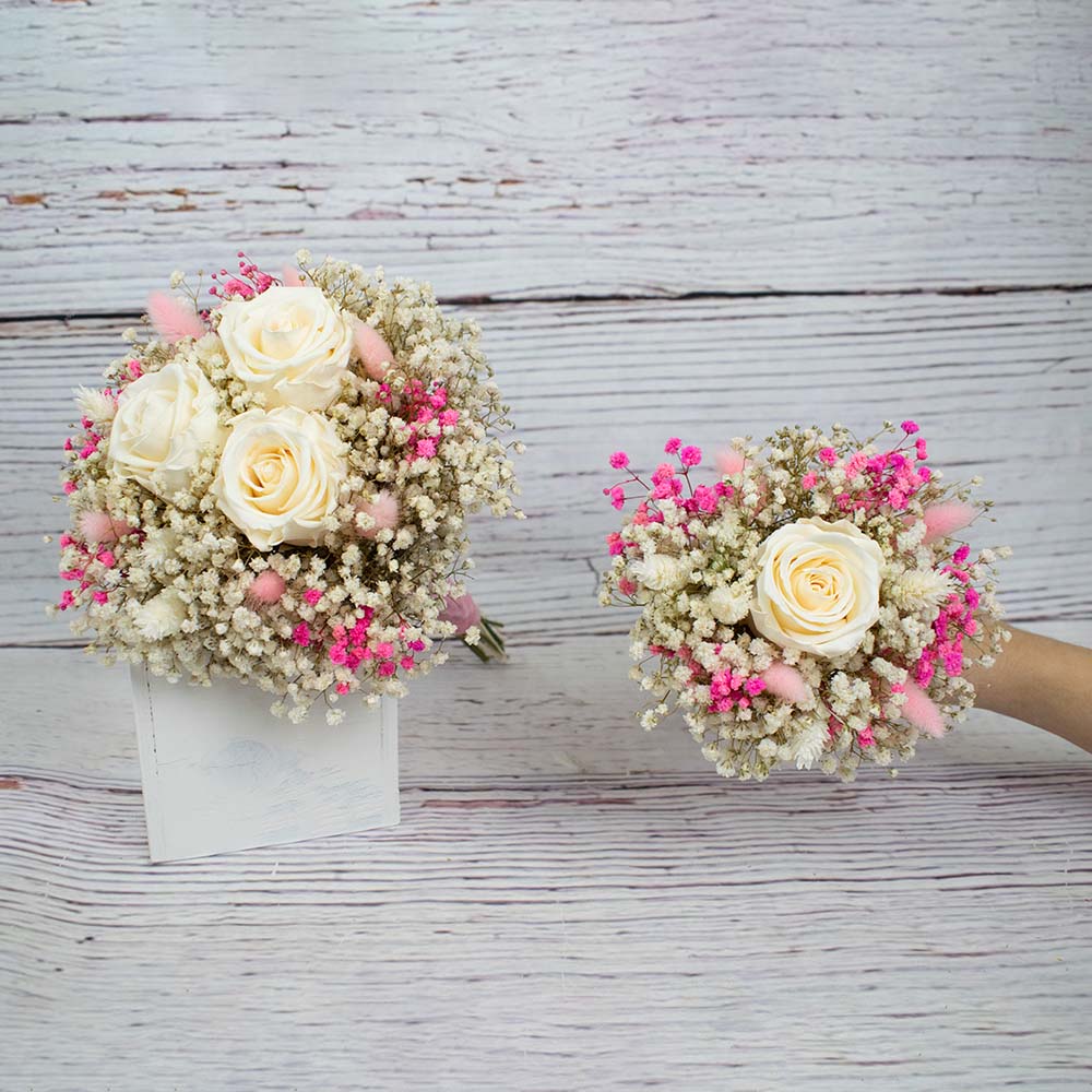 Ramillete réplica con rosa Nur