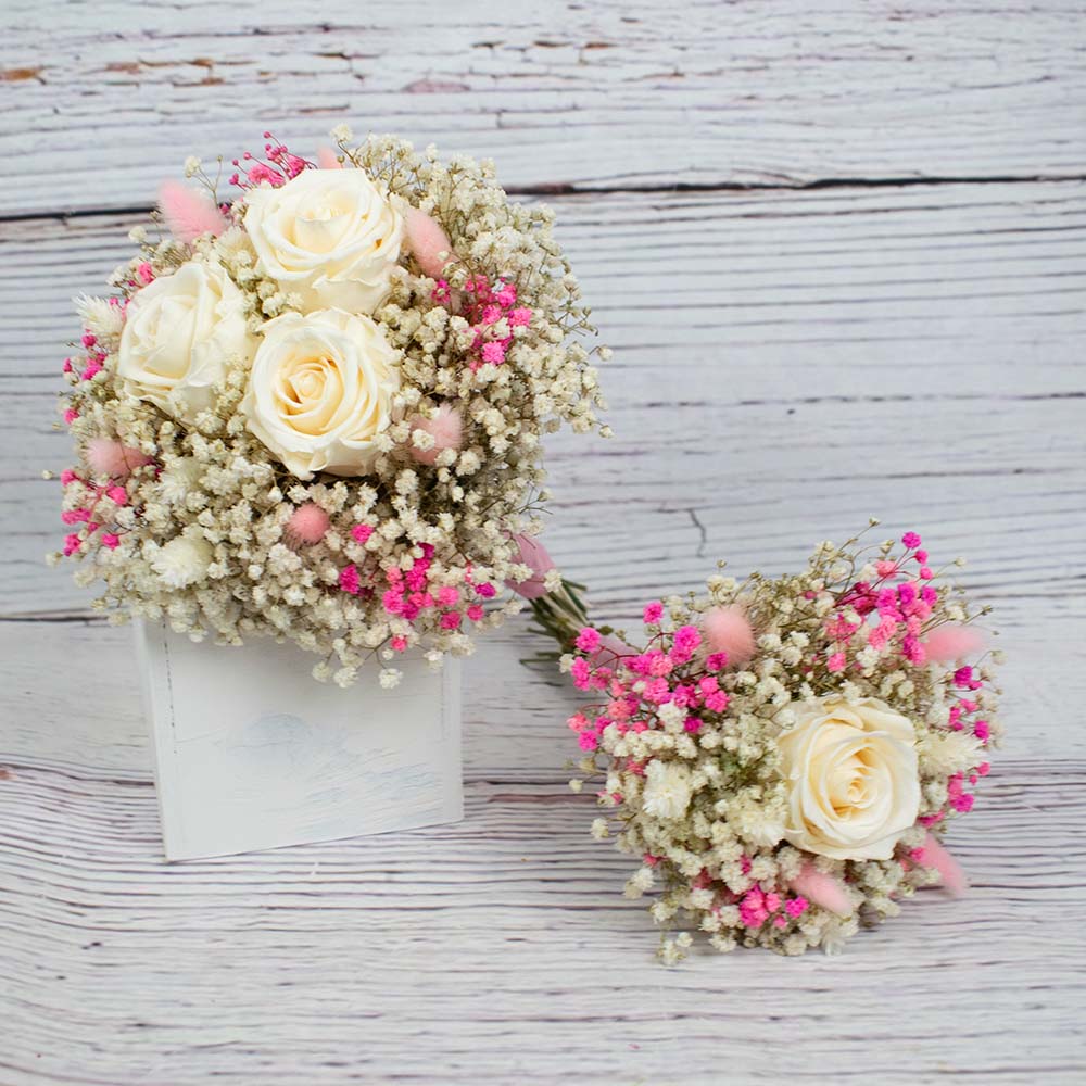 Ramillete réplica con rosa Nur