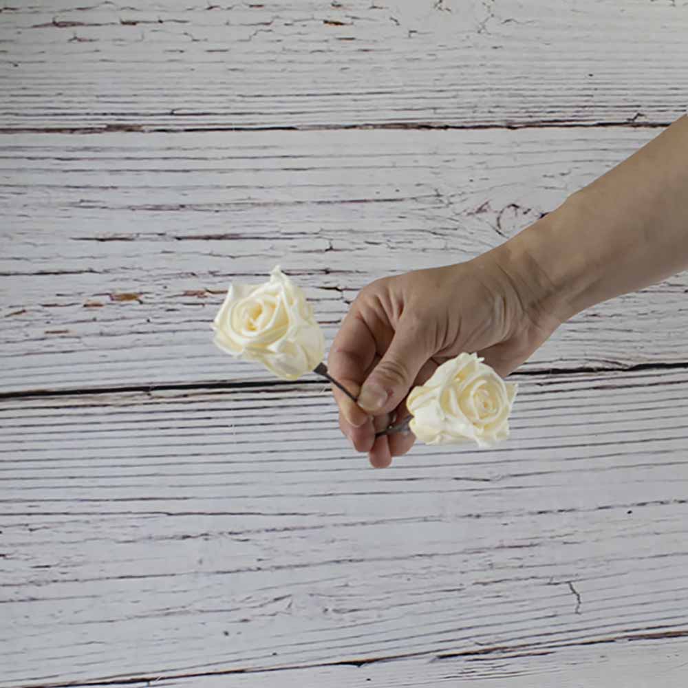 rosas para el pelo preservadas crema