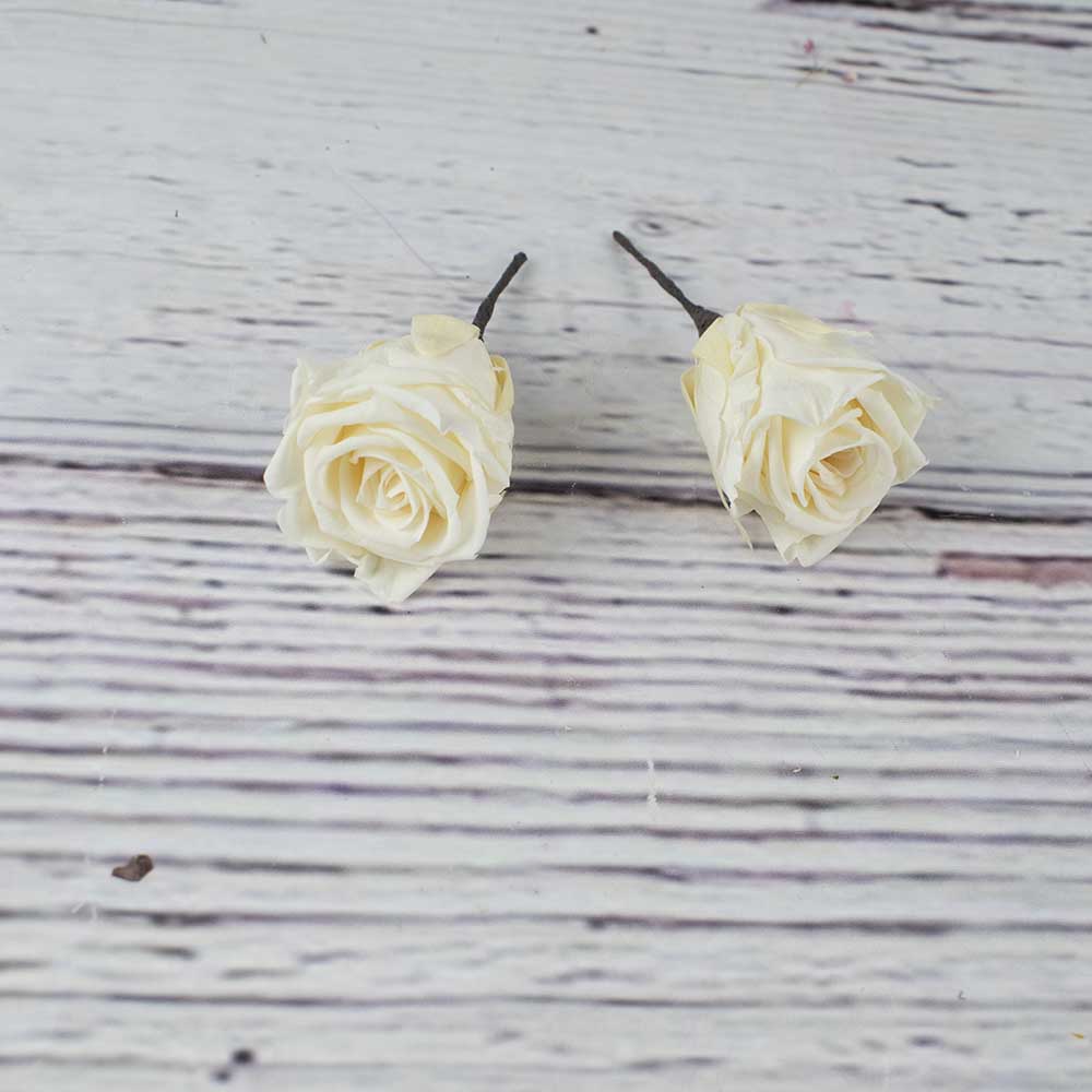 flores para el pelo rosas