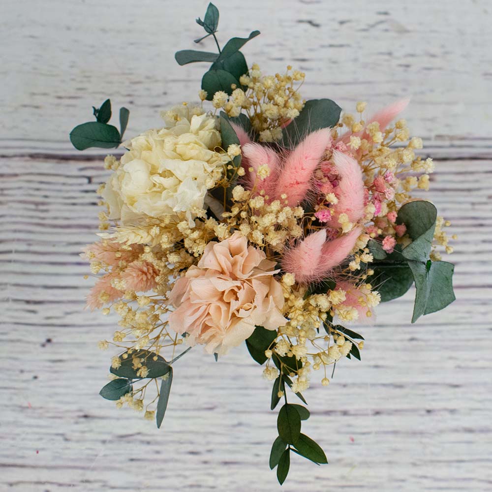 Pack Bebé peluchito y taza de flores